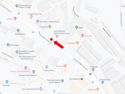 Citylight  in Kyiv, 1.8x1.2  Illenko st. (kolis. Mel'nikova st.), 6, v storonu st.m. "Dorogozici" scheme