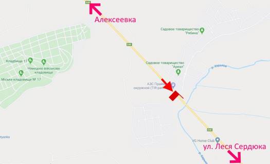 Billboard B in Kharkiv highway, 3x6  Кільцева дорога, 498 км - с. Циркуни, біля АЗС "Prime", у бік Салтівки scheme