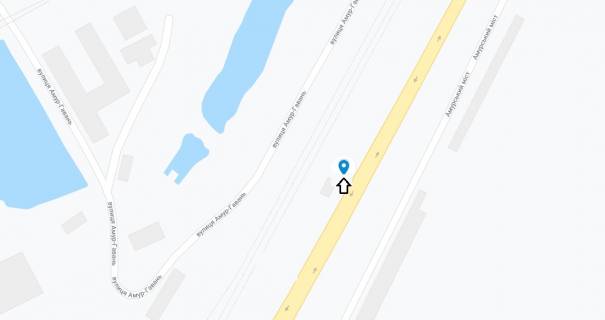 Billboard B in Dnipro (Dnipropetrovsk), 6х3  zaizd na Amurs'kij mist z Livogo berega scheme