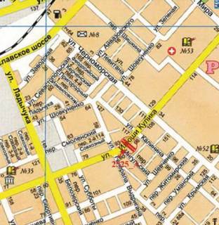 Billboard A in Kherson Kulika st. - Suboti st. scheme