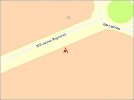 Billboard A in Kherson 200-ricca Hersona av., 32 scheme