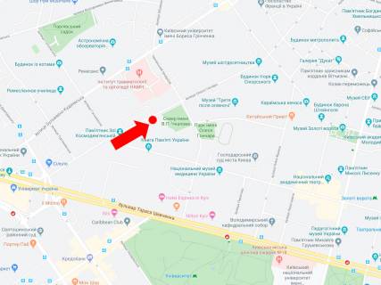 Citylight  in Kyiv, 1.8x1.2  Goncara st. 59, v storonu st. Aroslaviv Val scheme