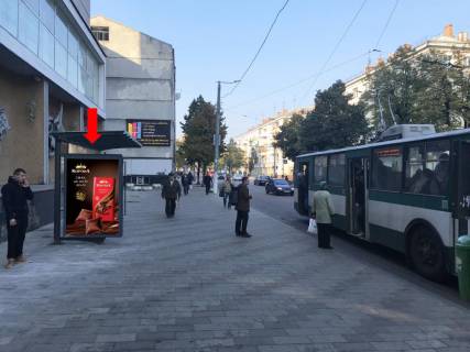 Citylight B in Zhytomyr, 1.8x1.2  Kiivs'ka st., 22 / st. Pokrovs'ka (kolis. st. Sorsa), zupinka <<Ukrtelekom>>, v centr Photo 1