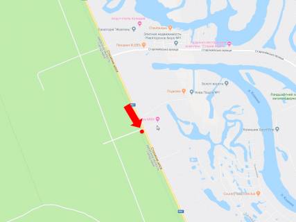 Billboard A in Kiev roads, 3x6  Stolicne sose, zupinka "pansionat" Sokil ", z Kieva scheme