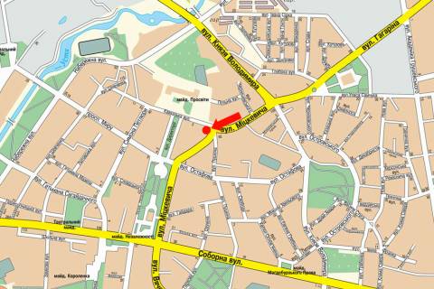 Citylight A in Rivne, 1.8x1.2  Mickevica st. / Kavkaz'ka st., bila Ukrsocbanku scheme