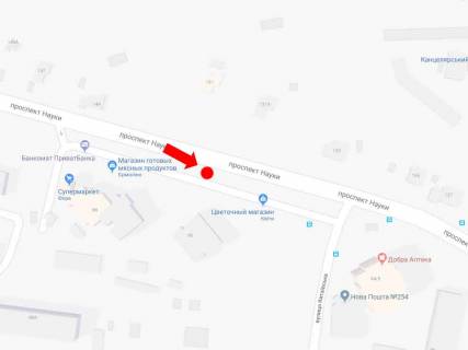 Prismatron, Prism A in Kyiv, 3x6  Nauki av., 90 v bik Stolicnogo sose - 170894 scheme