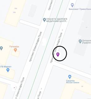 Scrolller, Scroll A in Dnipro (Dnipropetrovsk) Pola av. (kolis. Kirova av.), 57 - 291482 scheme