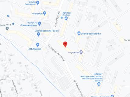 Billboard A in Zaporizhzhya Zestafons'ka st., 22, apteka "Med Servis", NoDn127, prajs za rolik 10 sek 1 vihid/5 hvilin, z 8:00-22:00. Rozrahunok dla insih parametriv translacii utocnujte u menedzera. scheme