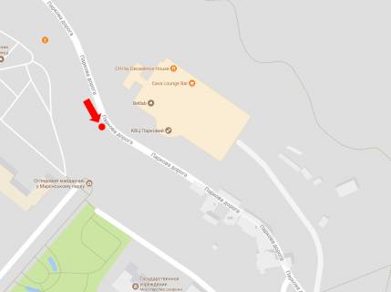 Citylight A in Kyiv, 1.8x1.2  Parkova doroga st., 16a, KVC "Parkovij", vertolitna plosadka, v bik Dniprovs'kogo spusku scheme