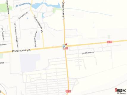 Billboard A in Lutsk, 3х6  Rivnens'ka-Okruzna_odnostoronnij_Epicentr_vid centru scheme