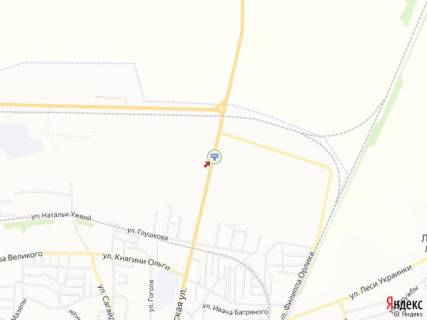 Billboard A in Volodymyr-Volinsky Kovel's'ka st., bila vijs'kovoi castini, z centru scheme