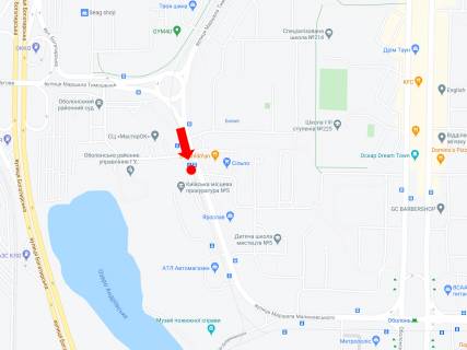 Prismatron, Prism  in Kyiv, 3x6  Malinovs'kogo st. 4-V, navproti supermarketu "Sil'po", v storonu Obolons'kogo av., st.m. "Obolon'" - 445856 scheme