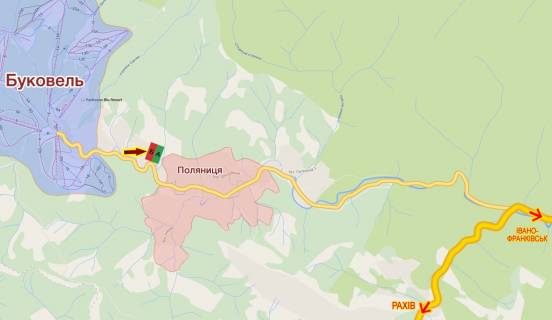 Billboard  in Bukovel, 3x6  s. Palanica, (3) scheme