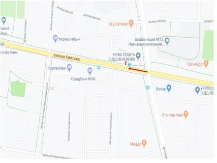 Prismatron, Prism A in Rivne Kiivs'ka st., 17 - 297686 scheme