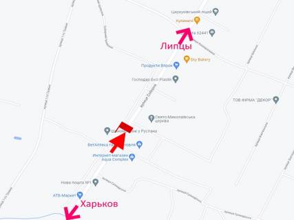 Billboard B in Circuni, 3x6  с. Циркуни, Соборна вул., Свято-Миколаївська церква, (2), у бік с. Липці scheme