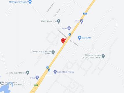 Billboard A in Dnipro (Dnipropetrovsk), 6х3  M-30, km 959+389 (livoruc), Krivoriz'ke sose, viizd iz Dnipra, za st. Gerbina scheme