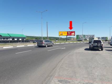 Billboard A in Uzhgorod, 3x6  Виїзд з м. Ужгород, в сторону Мукачево, роздільник, права Photo 1