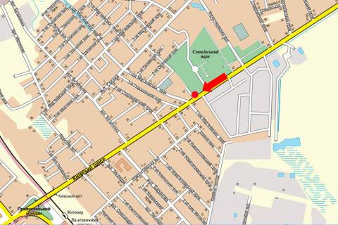 Billboard  in Zhytomyr, 3x6  Kiivs'ke sose, 1, bila skoli, v''izd v misto scheme