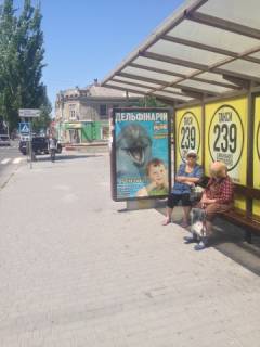 Citylight A in Berdyansk Central'naa st. - Pobedy av., ostanovka "Kraevedceskij muzej" Photo 1