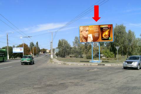 Billboard A in Kropyvnytskyi (Kirovograd), 3x6  Korolenka st. / Suhevica st. (kol. Smidta st.), bila avtovokzalu Photo 1