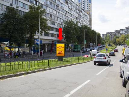 Citylight A in Kyiv, 1.8x1.2  Gavrilisina st. (kolis. st. Vasilevs'koi), 8 / st. Armoli, rozdil'nik, bila magazinu "ATB", "Roda", v bik av. Peremogi Photo 1