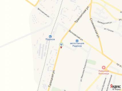 Billboard A in Vasylivka V'izd v m. Radehiv, Galic'ka st., vid m. L'viv scheme