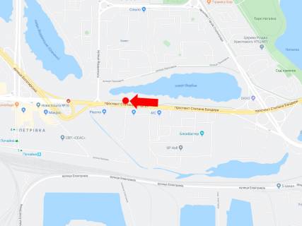 Prismatron, Prism  in Kyiv, 3x6  Banderi av. (kolis. Moskovs'kij av.) 22, navproti avtosaloniv "Ukravto", "Mazda", v storonu st. m. "Pocajna" - 445841 scheme