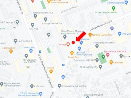 Billboard A in Kyiv, 3x6  Golego (kol. Lebedeva-Kumaca) st., navproti bud. 7v scheme