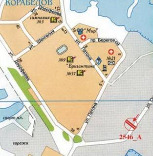 Billboard A in Kherson Ostrivs'ke sose, AZS "GLUSCO" scheme