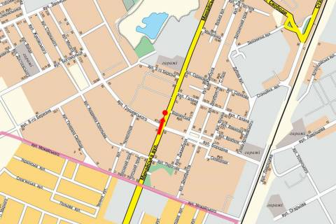 Billboard B in Uzhgorod, 3x6  Minajs'ka st., 28, bila magazinu "Osetia" scheme