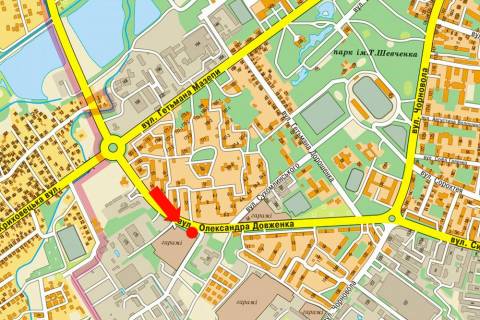 Billboard A in Ivano-Frankivsk, 3x6  Dovzenka st., bila Avtorinku scheme