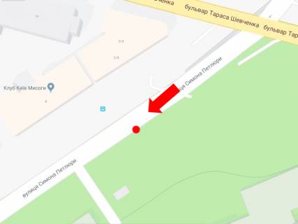 Citylight B in Kyiv, 1.8x1.2  Petluri st. (kolis. st. Kominternu) navproti 2/17, v storonu st. Saksagans'kogo scheme