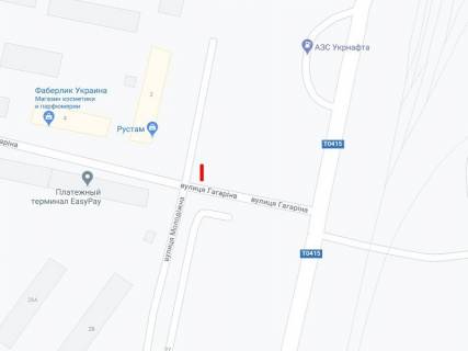 Billboard B in Vilnogirsk Gagarina st. - Molodizna st. scheme