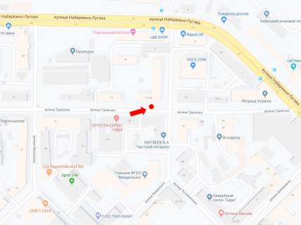 Citylight  in Kyiv, 1.8x1.2  Turovs'ka st. - st. Pocajnins'ka, v storonu centru scheme