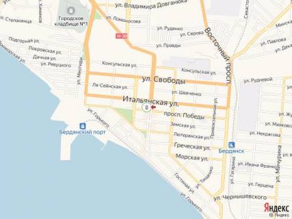 Citylight A in Berdyansk Universitetskaa st., 22, naprotiv, ostanovka "Ispolkom" scheme