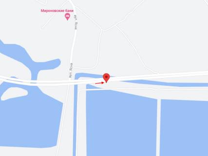 Billboard A in Petrikovka, 6х3  T-04-41, km 7+320 (livoruc), Ruh do Dnipra, bila smt Petrikivka, pered kil'cem na m. Kam'ans'ke scheme