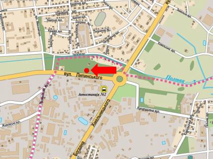 Scrolller, Scroll A in Lviv, 2.3x3.14  Липинського вул., 60, навпроти готелю "Волтер", в бік Чорновола пр. - 590325 scheme