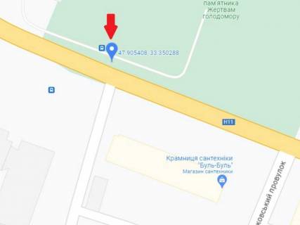 Citylight A in Krivy Rig, 1.8x1.2  Lermontova st., 21, zupinka "Central'no-Mis'kij licej" scheme