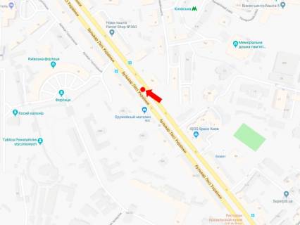 Citylight B in Kyiv, 1.8x1.2  Ukrainki bst., 14, na svitlofori, v storonu st. Hresatik scheme