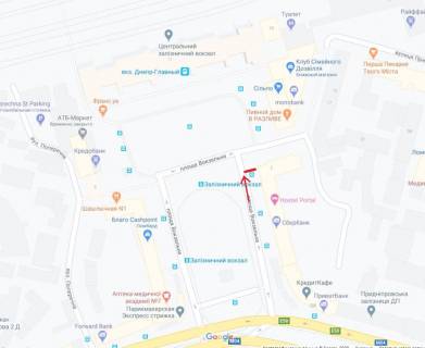 Scrolller, Scroll A in Dnipro (Dnipropetrovsk), 3.14х2.32  pl. Vokzal'na, 2 - 291183 scheme