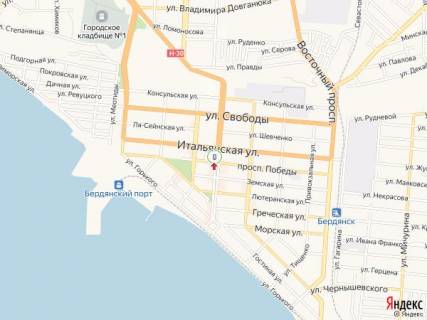 Citylight B in Berdyansk Azovskij av. - Universitetskaa st. scheme