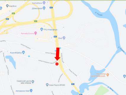 Video Billboard A in Kyiv, 3x6  Stolicne sose - st. Zabolotnogo, supermarket "Fora", povorot na avtorinok, z centru - 474810 scheme