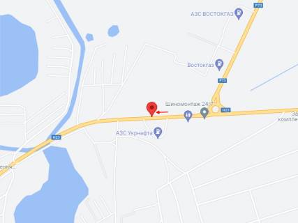 Billboard A in Nikopol, 6х3  N-23, km 226+960 (livoruc), V'izd do m. Nikopol', navproti AZS UKRNAFTA scheme