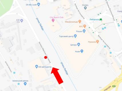 Backlight B in Kyiv, 2.3x3.14  Grincenka st., 18, bila avtosaloniv, navproti TRC "Ocean Plaza", v storonu centru scheme