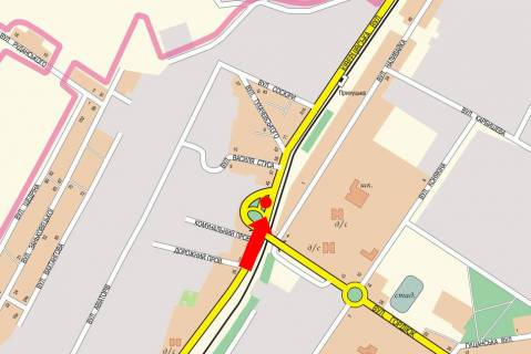 Billboard A in Lutsk, 3x6  Kivercivs'ka st., kil'ce, v centr scheme