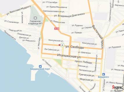Citylight B in Berdyansk Truda av. - Svobody st., 36 scheme
