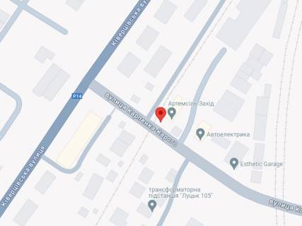 Billboard A in Lutsk, 3x6  Karpenka-Karogo st. - Kivercivs'ka st., zaliznicnij pereizd scheme