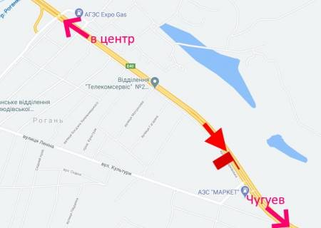 Billboard A in Rogan, 3x6  Траса Харків - Ростов-на-Дону (М03) - смт Рогань, АЗС "SUN OIL", виїзд з міста scheme