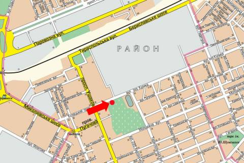 Billboard A in Kherson, 3x6  Kulika st. / Usakova av. (flazok) scheme