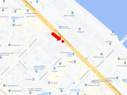 Citylight  in Kyiv, 1.8x1.2  Naberezno-Hresatic'ka st., 57 / st. Aroslavs'ka, v bik Postovoi pl. scheme